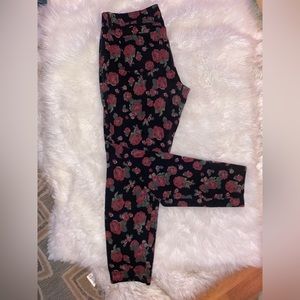 Vintage LEI L.E.I. Floral Stretch Pants Jeans Jeggings